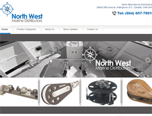 Tablet Screenshot of northwestmarine.ca